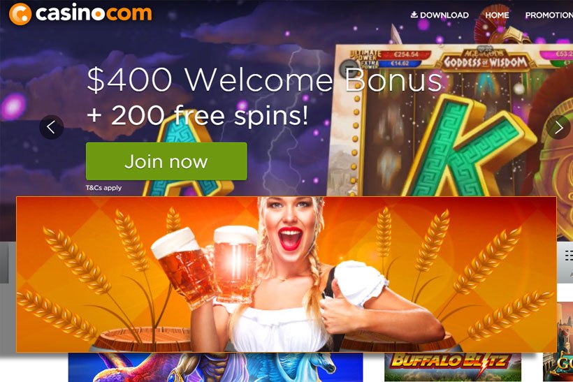 Enter the Bonus Barrel at Casino.com